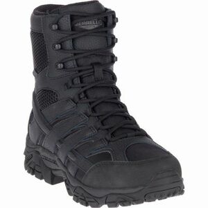 Merrell Moab 2 8" Tactical Waterproof Side-Zip Black Boot